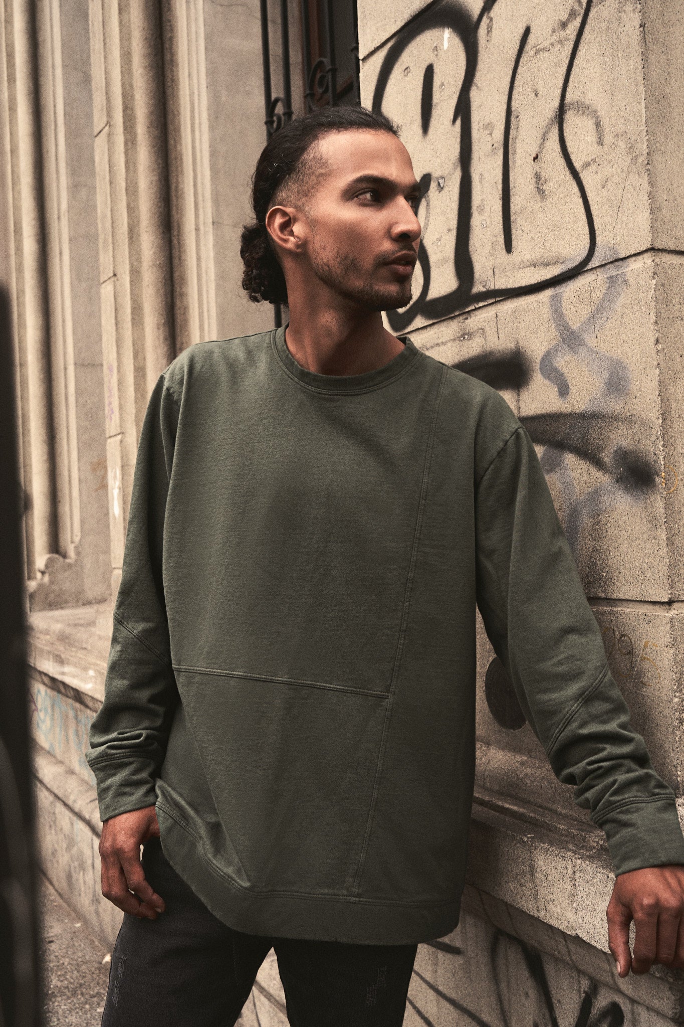Buzo Tokio Verde Militar 100% Algodón Relaxed Fit